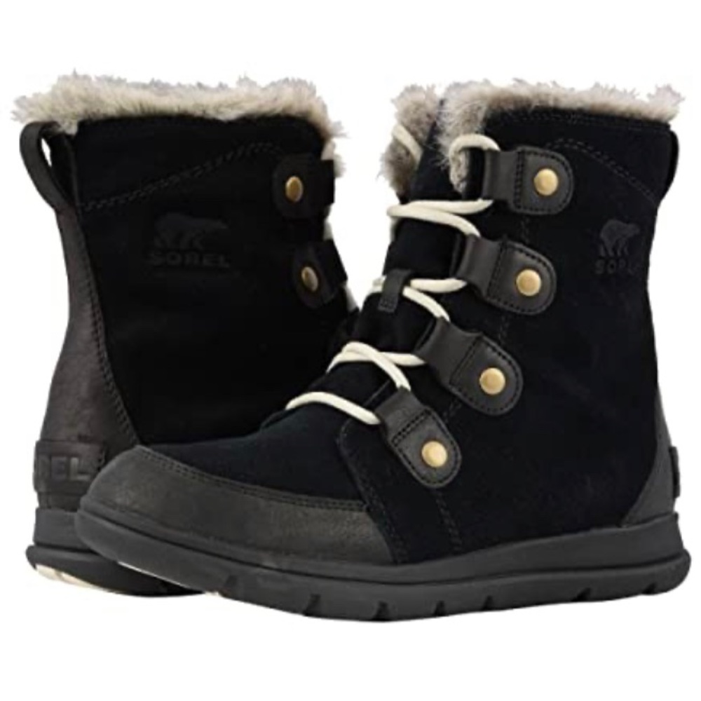 Sorel Black Explorer Joan Size 8 EUC